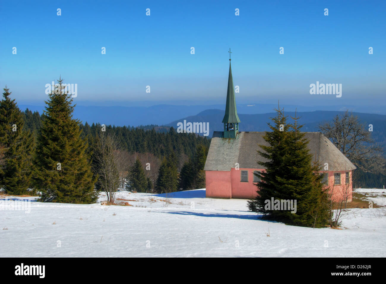 Black Forest church in Kandel, Germany Stock Photo