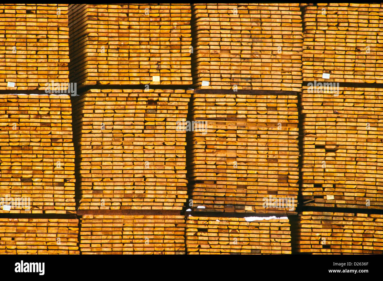 Lumber ready for shipment Stock Photo