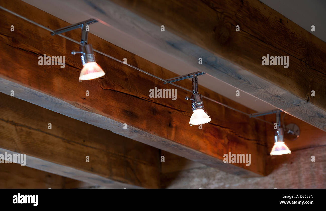 Track lighting on beams deals