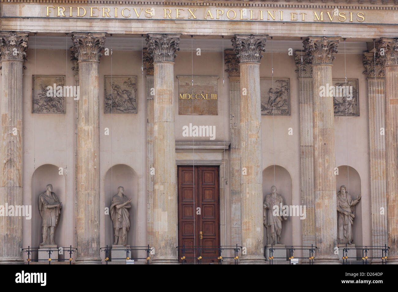 Germany. Berlin. State Opera. Partial view of the facade. Stock Photo