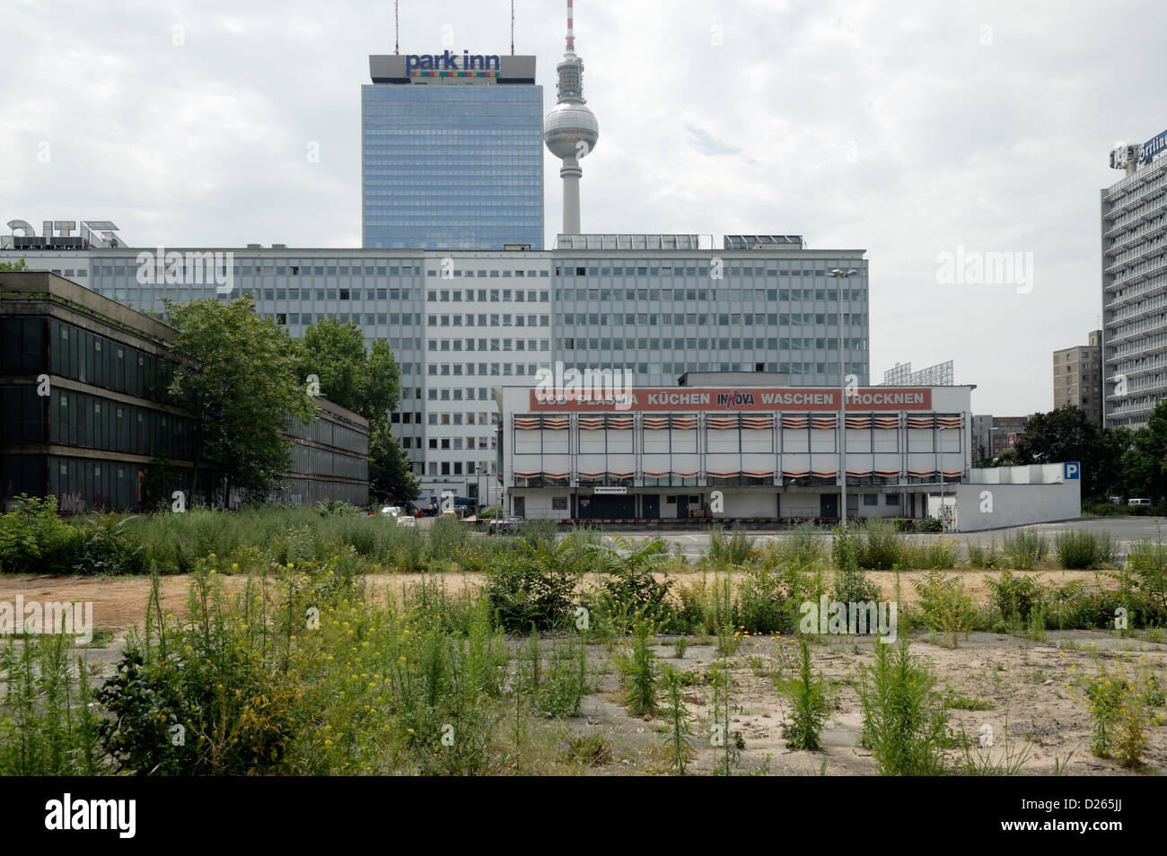 Berlin, Germany, vacant plot at Alexanderplatz Stock Photo Alamy