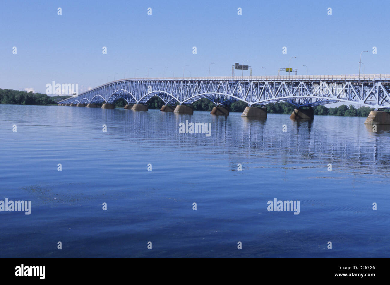 North Grand Island Bridge. Stock Photo