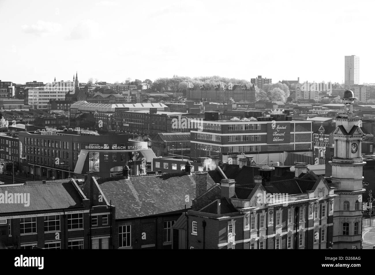 West Midlands Police station and Birmingham coach station,Digbeth,Birmingham Stock Photo