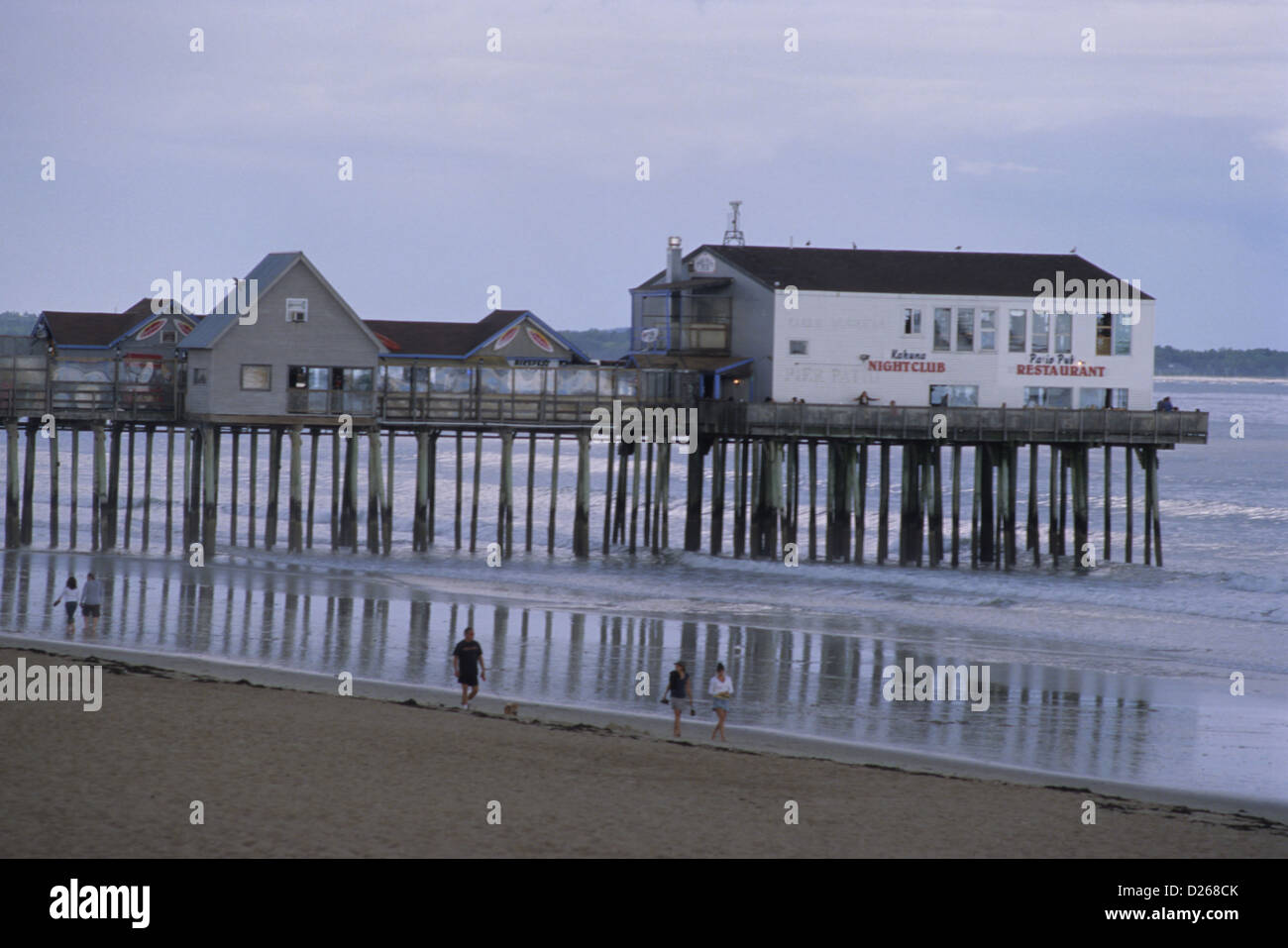 Old Orchard Beach, pier Stock Photo Alamy