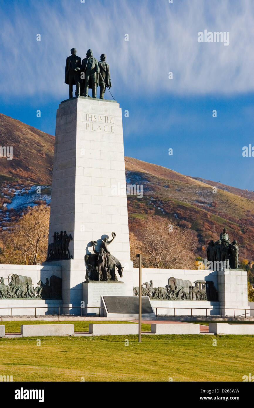 Pioneer Monument, Salt Lake City UT Stock Photo Alamy