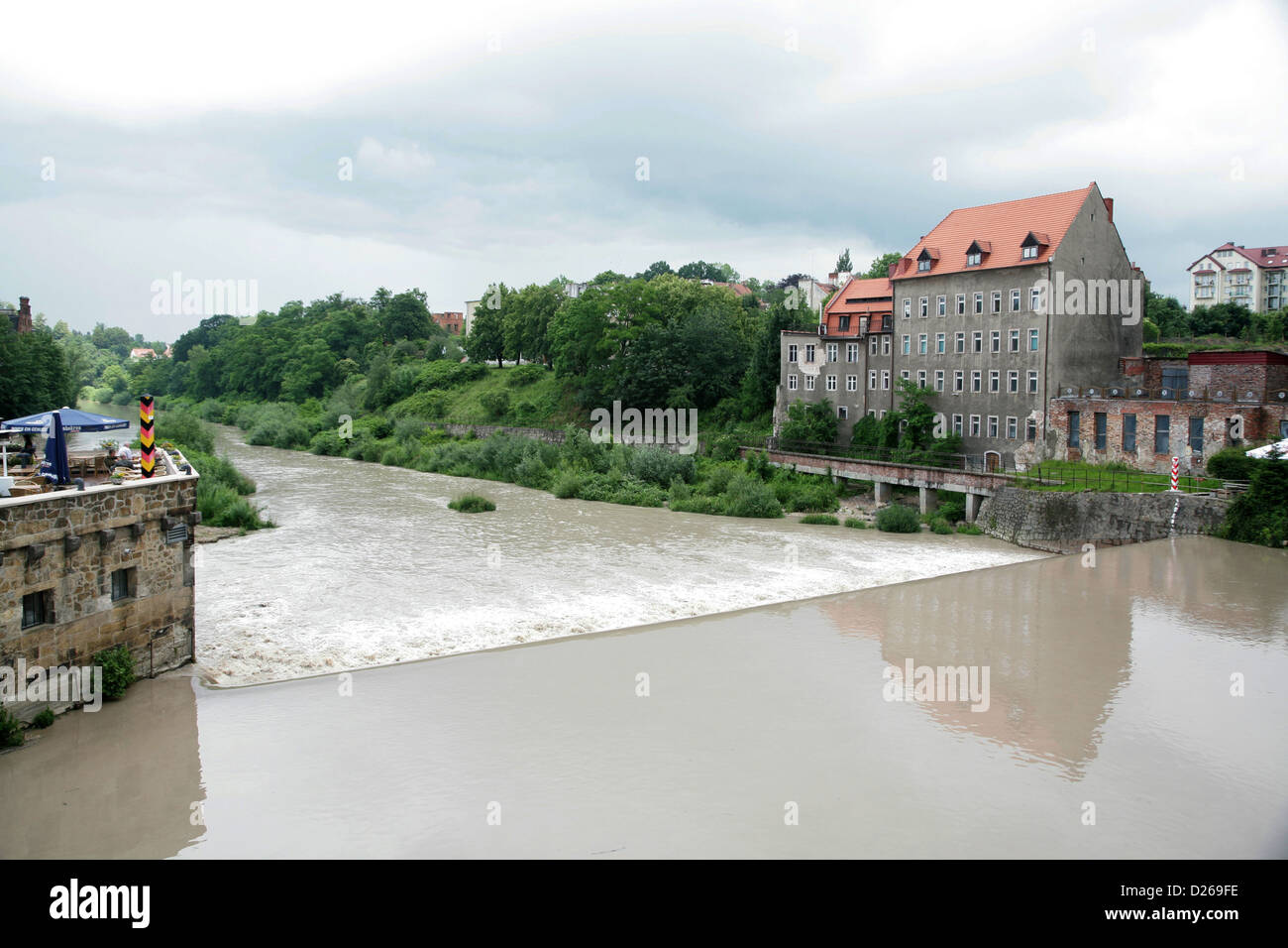 Goerlitz, Germany, the border river Neisse Stock Photo