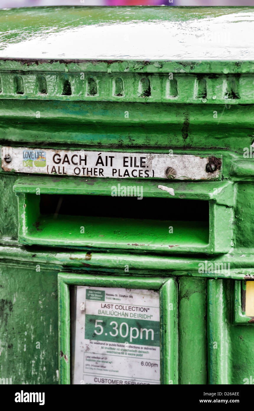 Dublin Postbox Stock Photo