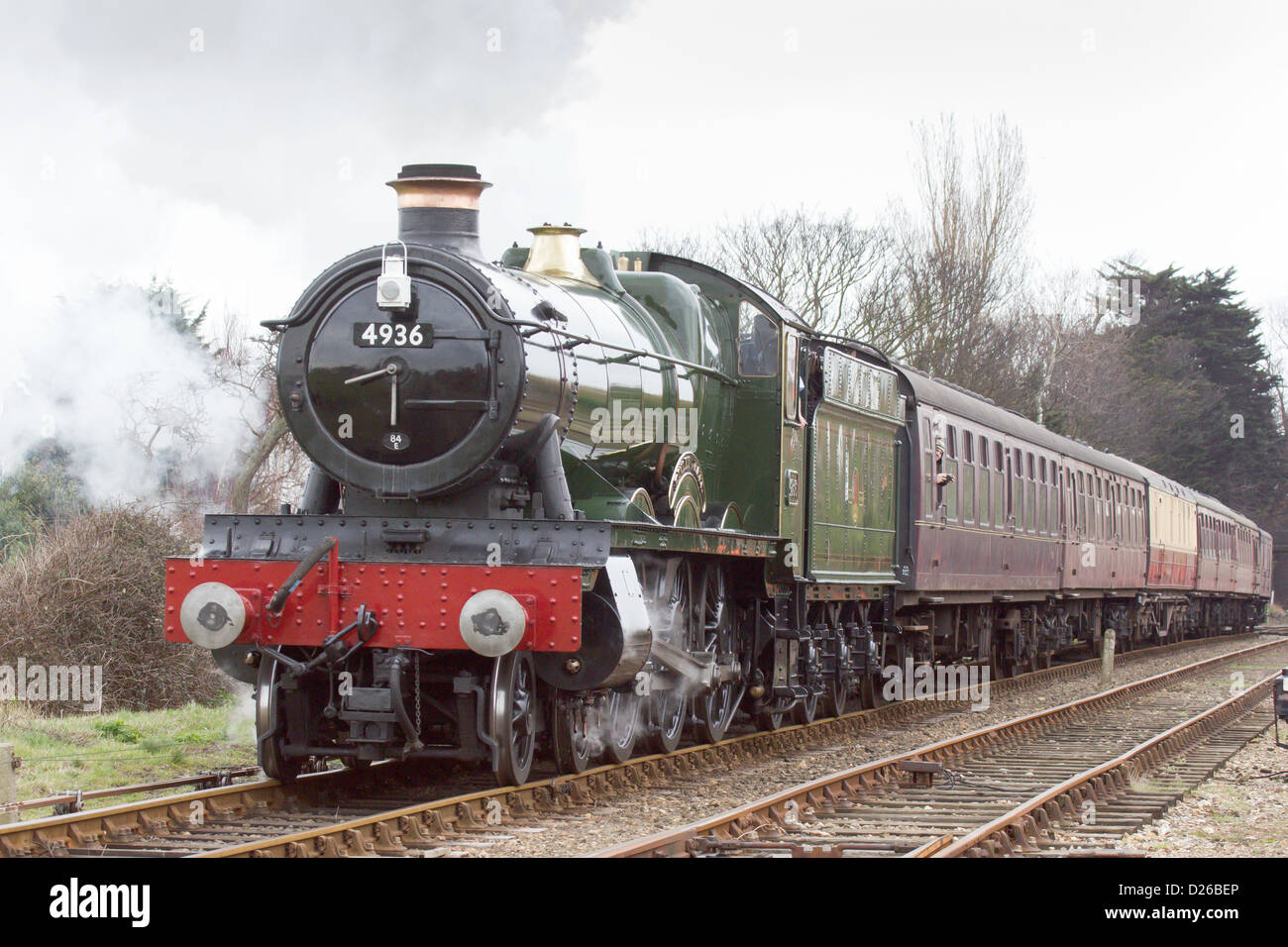 Steam pulling a passenger train on the North Norfolk Railway Stock Photo Alamy