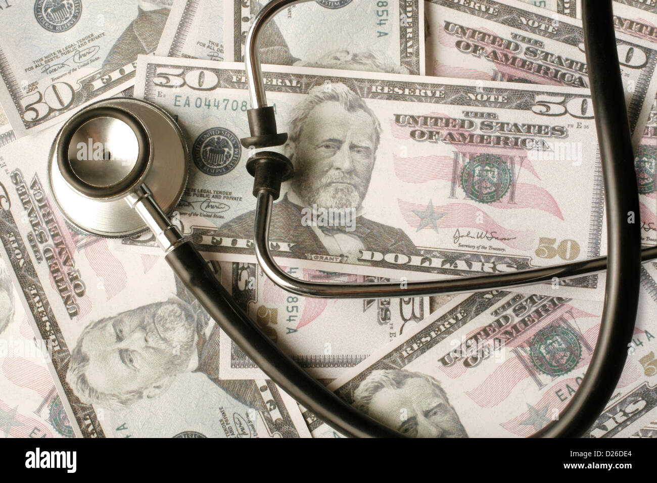 Stethoscope and Money Stock Photo Alamy