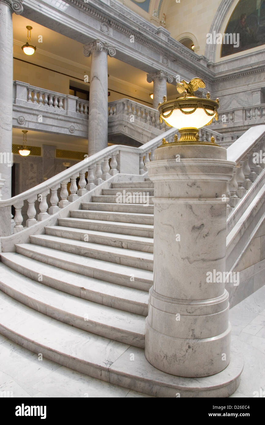 Marble Building Interior Stock Photo Alamy