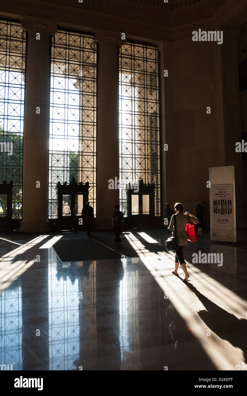Interior view of MIT's Lobby 7 in the afternoon Stock Photo - Alamy