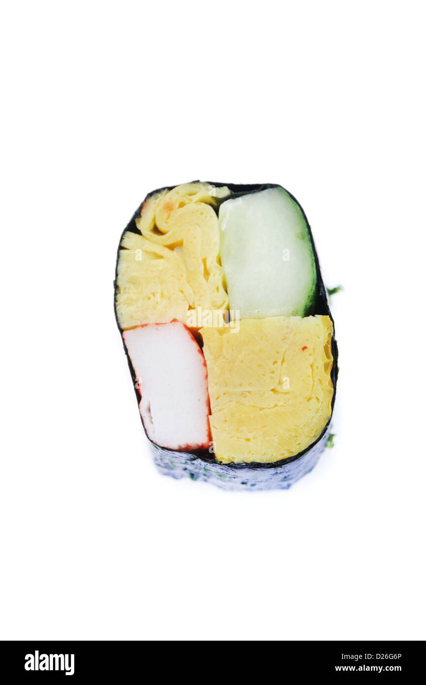SushiMaki with Surimi (Imitation crab) and egg Stock Photo Alamy