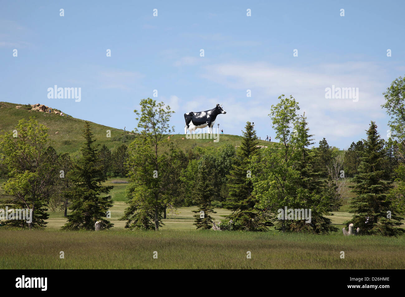 Worlds largest Holstein cow statue Stock Photo Alamy
