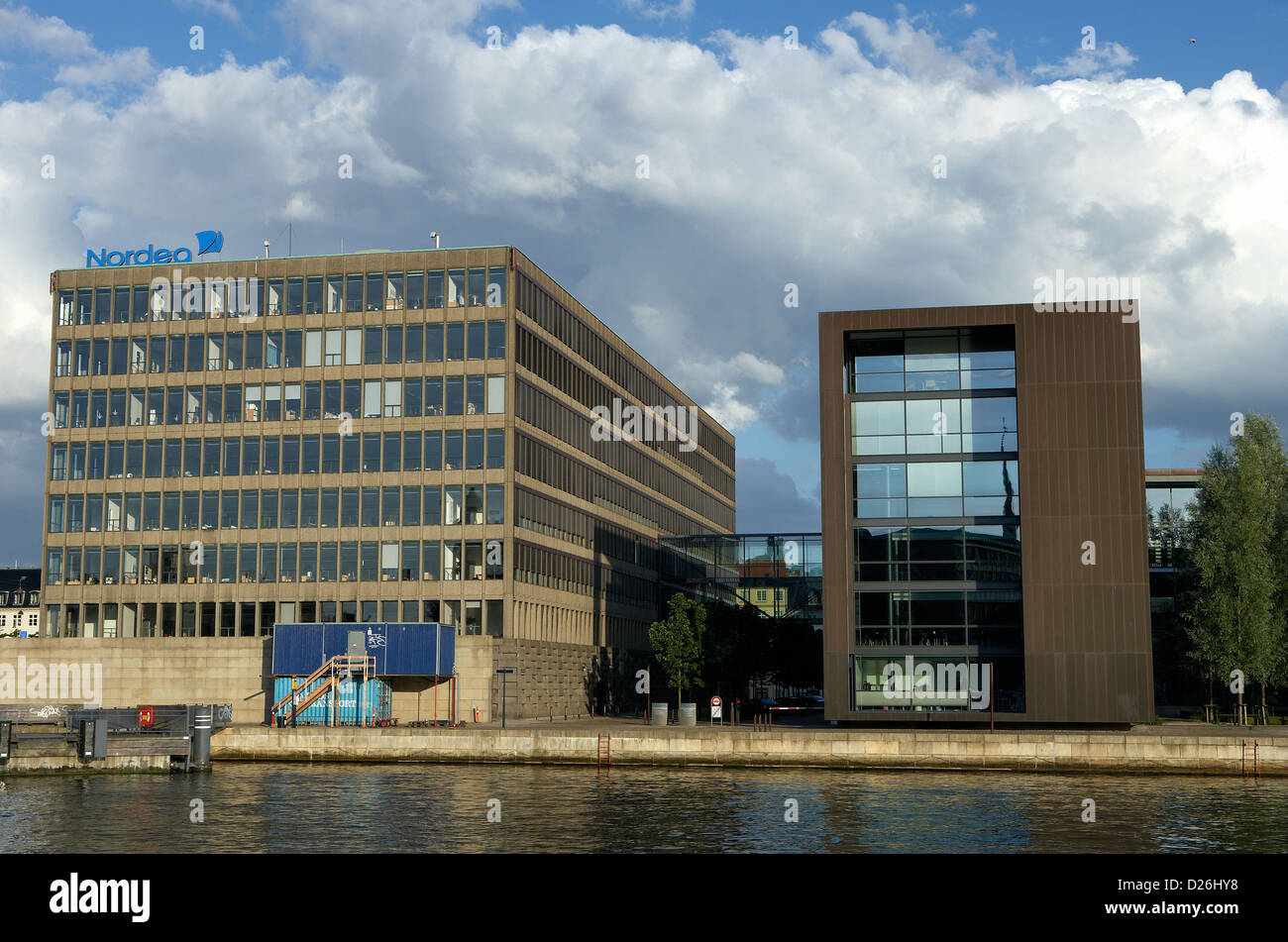 Copenhagen, Denmark, the headquarters of the Swedish financial group Nordea Stock Photo