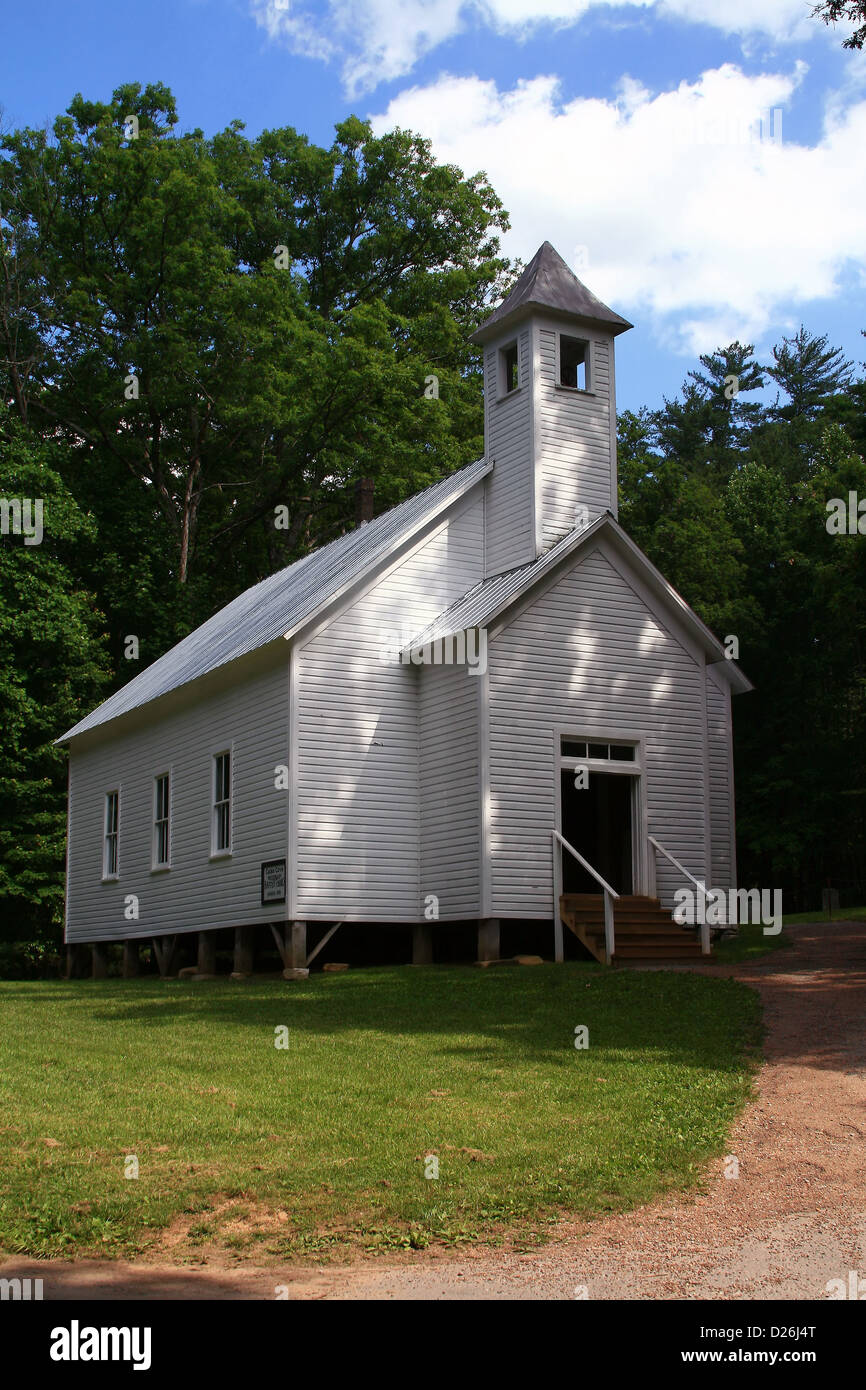 Cades Cove Baptist Church Stock Photo Alamy