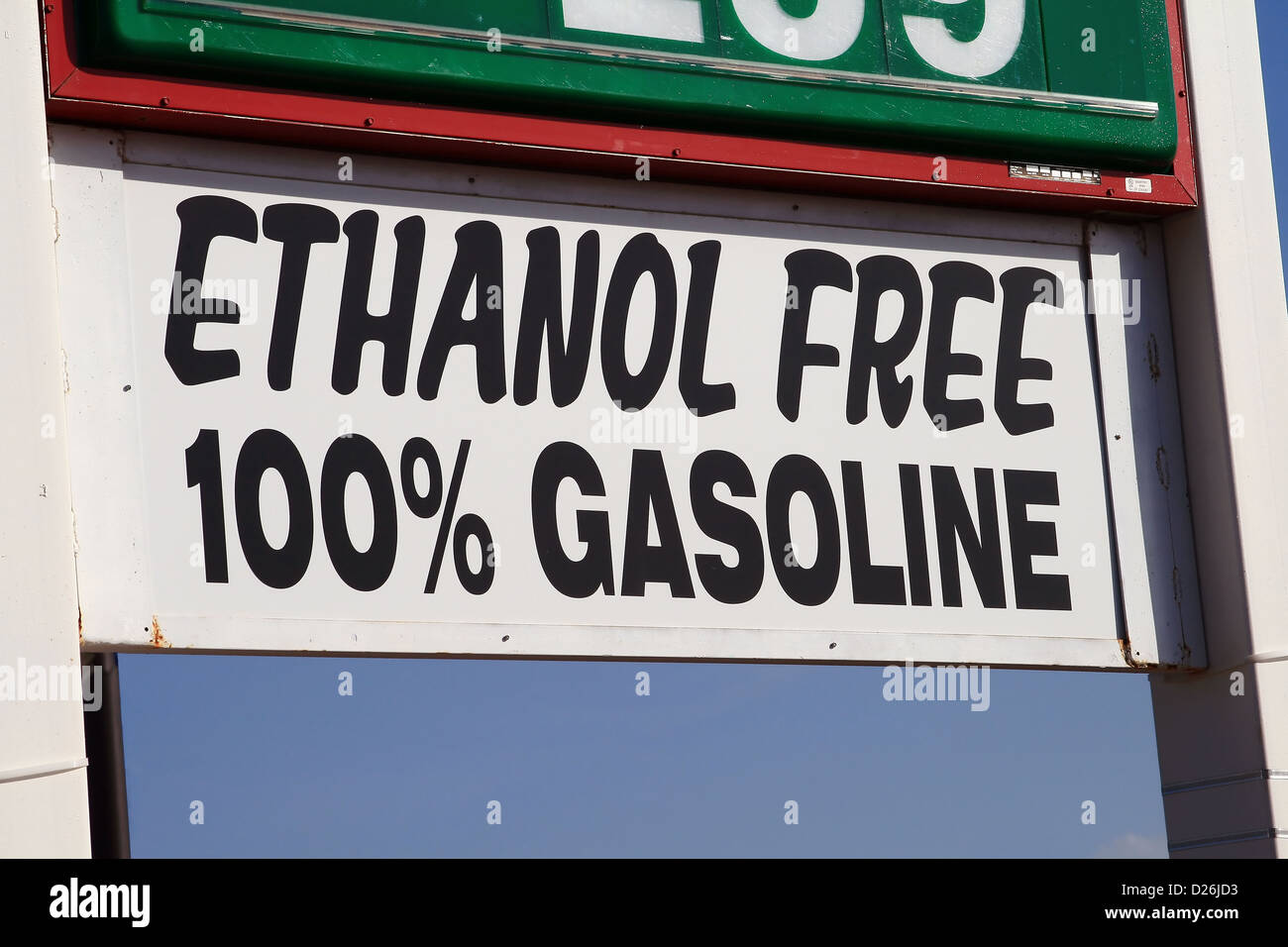 Ad sign for ethanol free gasoline hires stock photography and images Alamy