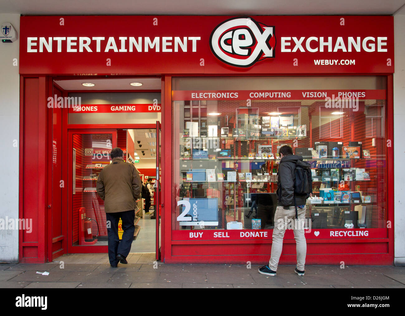 Entertainment Exchange WeBuy.Com Electronics Computing Vison Mobile Phones Gaming Stock Photo