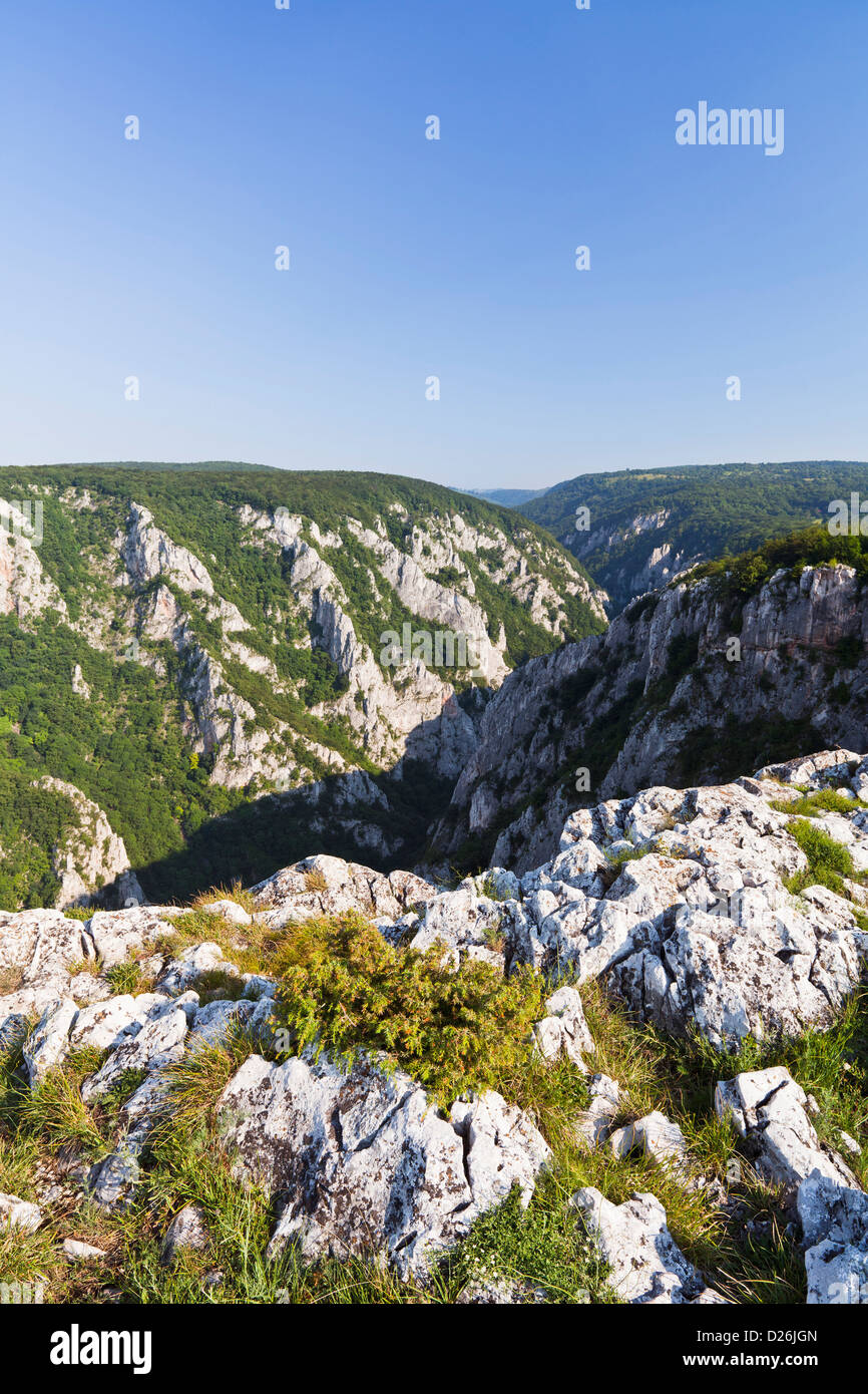 The gorge of Zadiel in the Slovak karst, the National Park Slovak Karst, Europe, Slovakia, Zadiel Stock Photo
