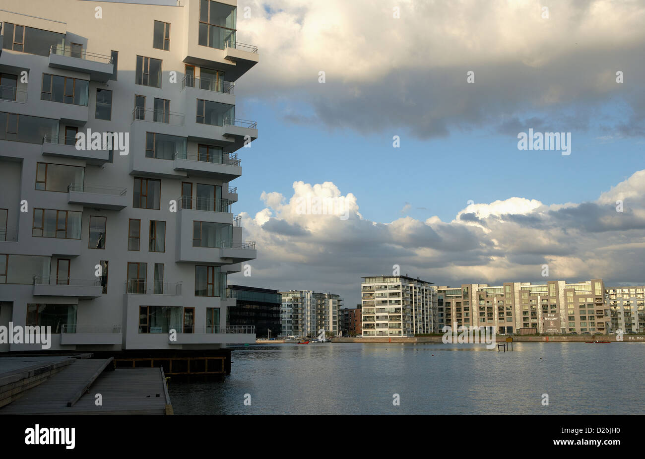 Copenhagen, Denmark, modern living in apartments in Syndhavnen Stock