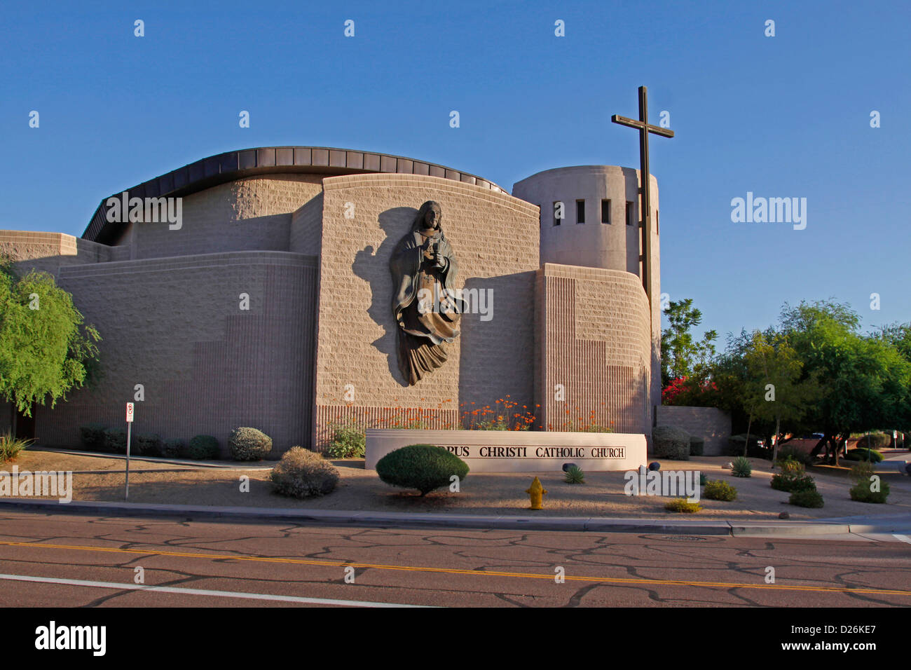 Corpus Christi Catholic Church Stock Photo