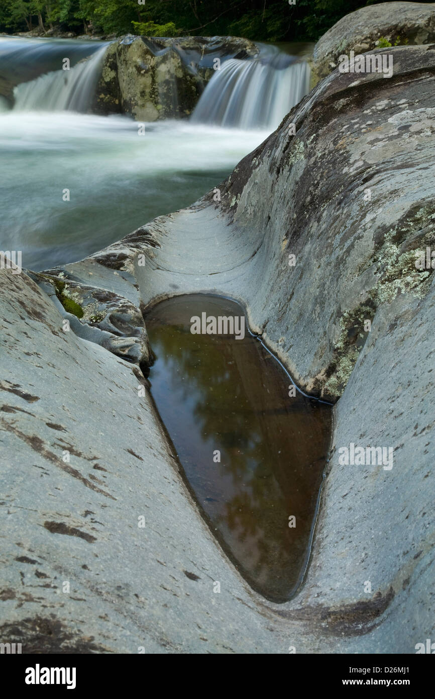 WaterCarver Rock, Smokies Stock Photo Alamy