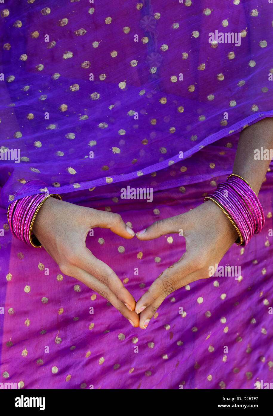 Indian hand heart hires stock photography and images Alamy