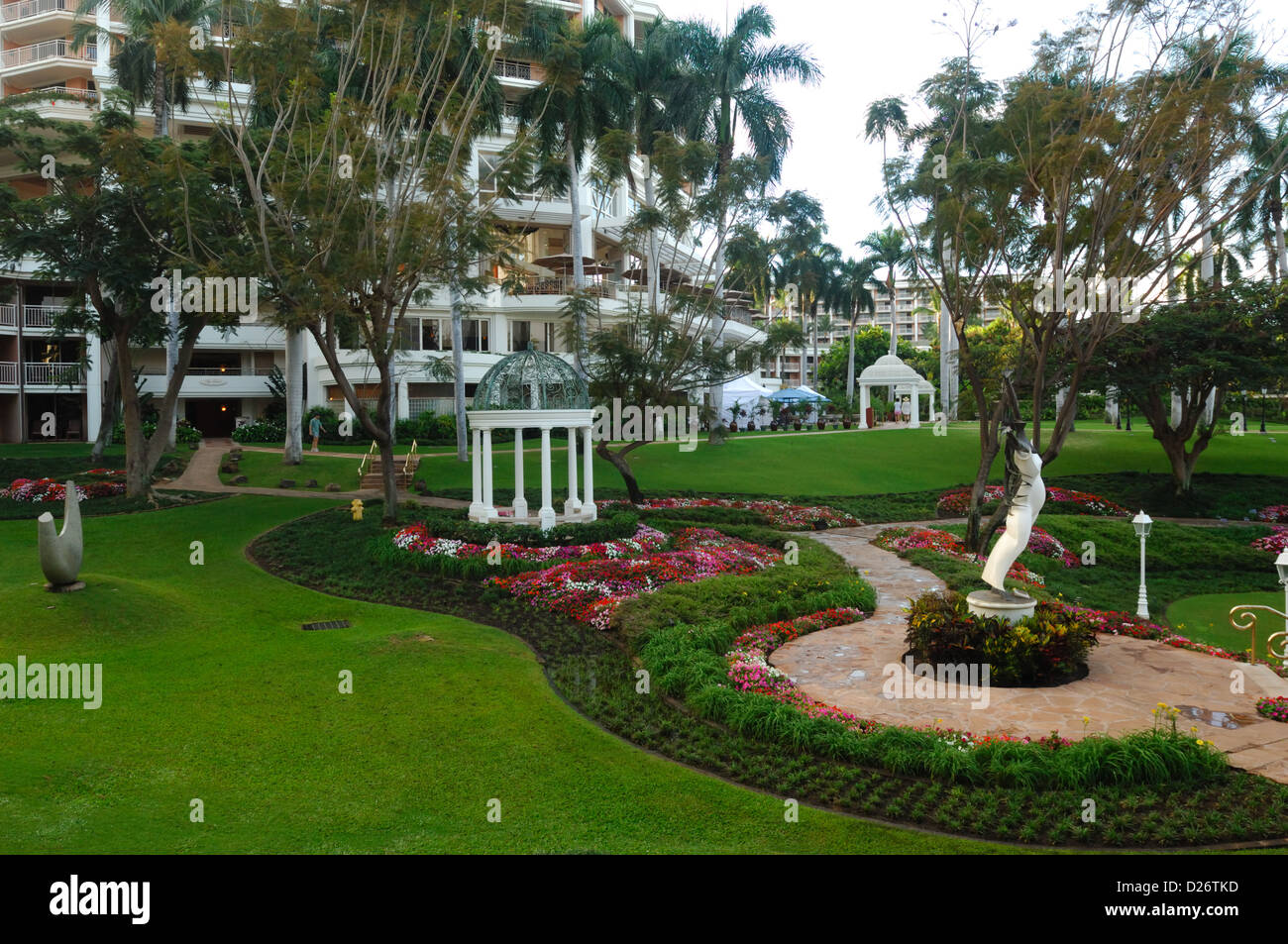 Gardens at the Grand Wailea Hotel, Maui Hawaii Stock Photo Alamy