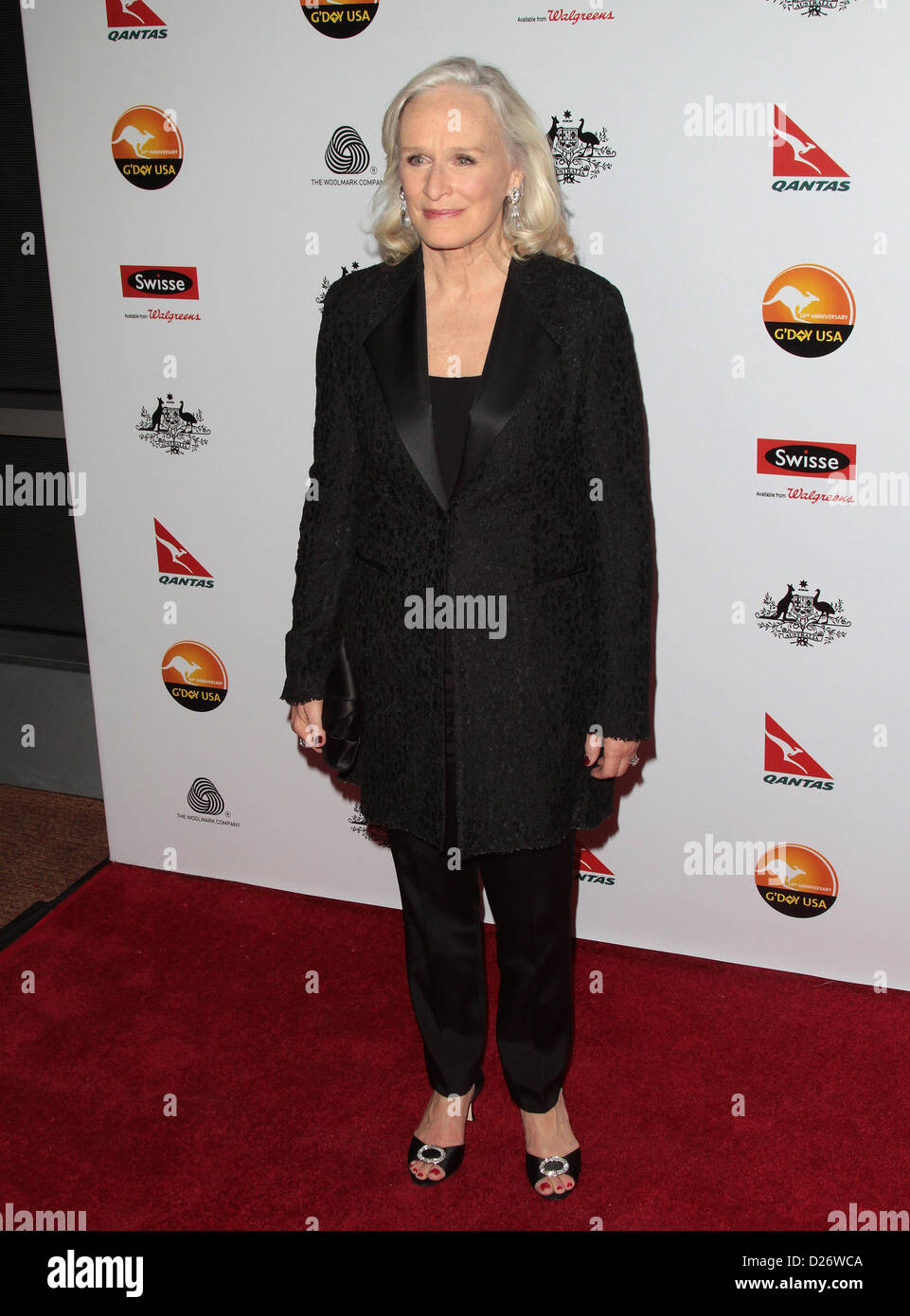 GLENN CLOSE ACTRESS 2013 G'DAY USA LOS ANGELES BLACK TIE GALA LOS ...