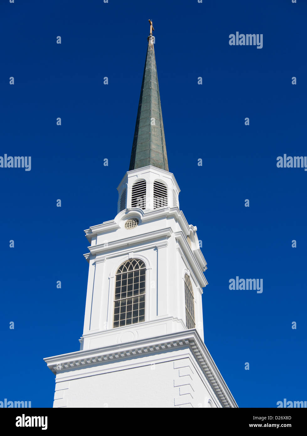 USA, North Carolina, Church steeple Stock Photo