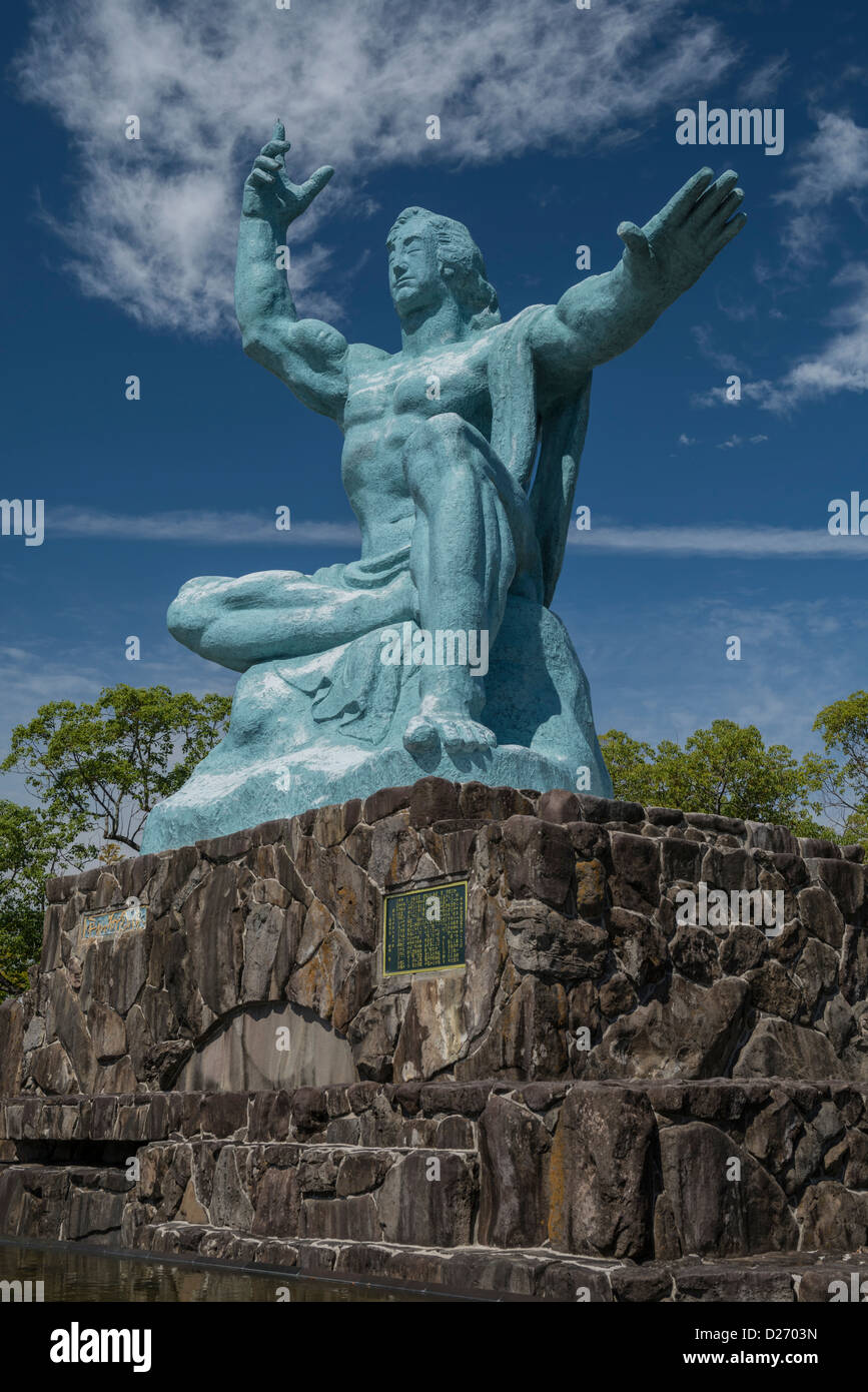 Prayer Monument for Peace Memorial or Peace Statue, Nagasaki Peace Park