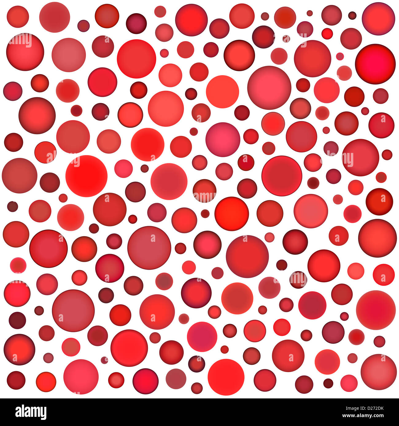 sphere bubble pattern in multiple red on white Stock Photo Alamy