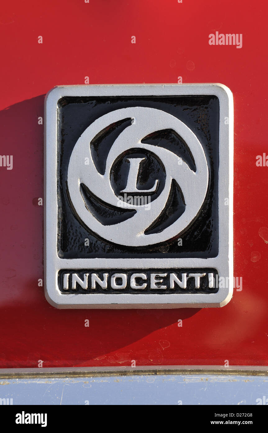 leyland logo high resolution stock photography and images alamy https www alamy com stock photo classic innocenti badge 53016104 html