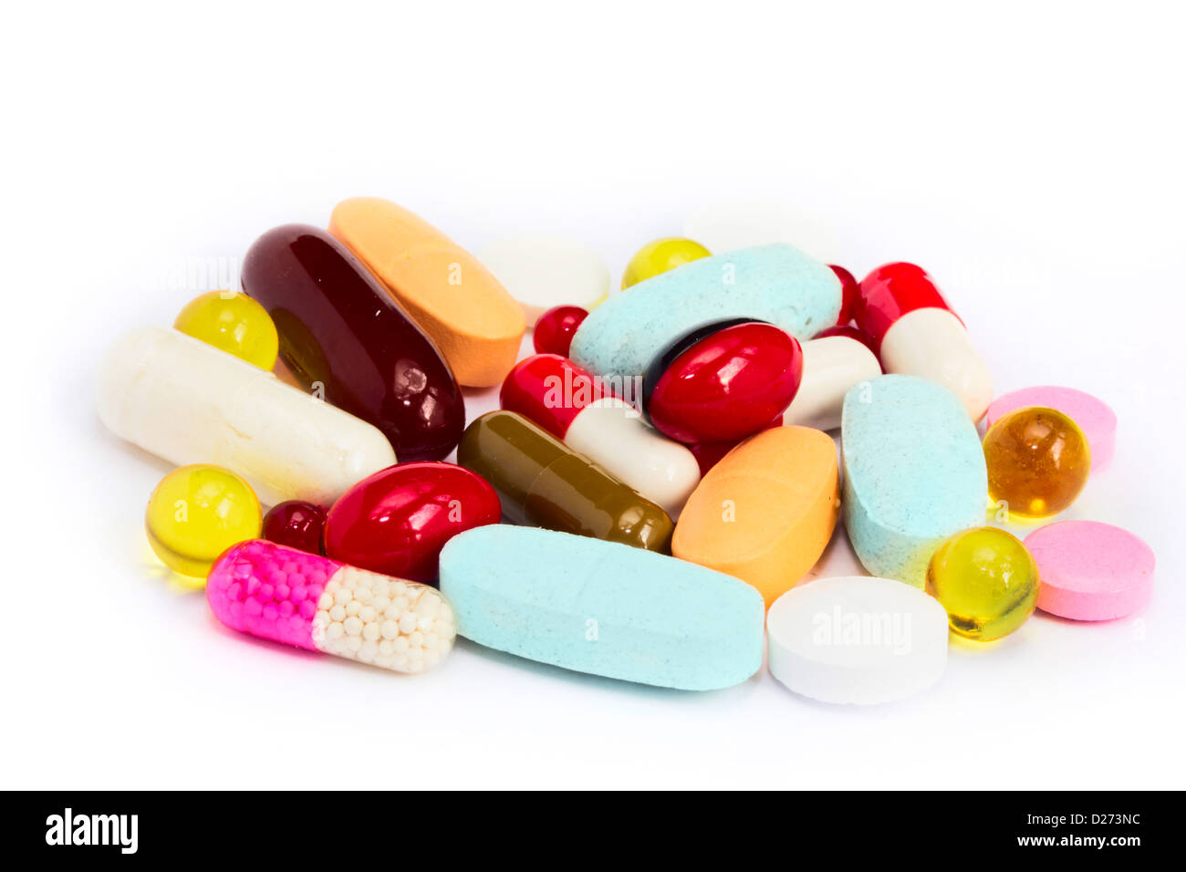 pills vitamin supplement Stock Photo
