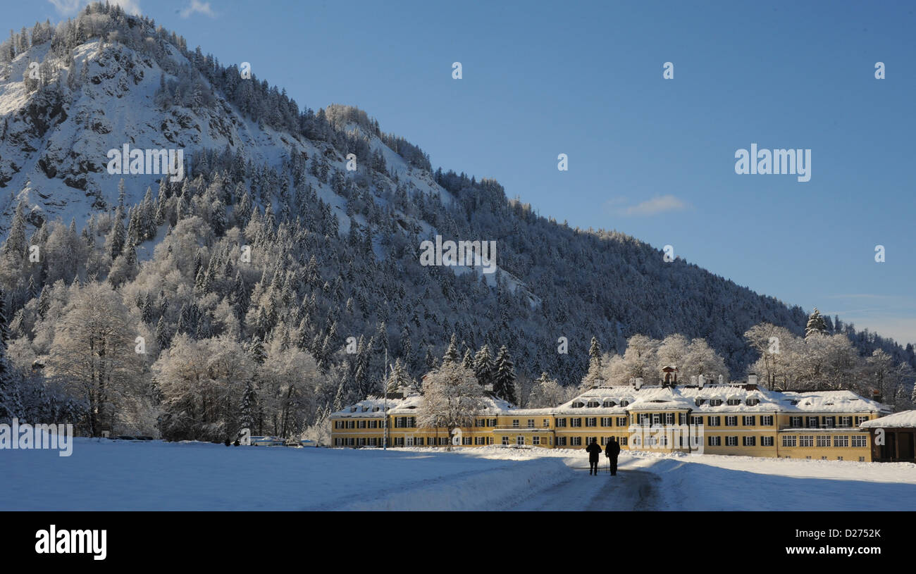 View of the 'Hanns-Seidel-Stiftung', location of the winter conference of the CSU-parliamentary fraction in Wildbad Kreut, Germany, 15 January 2013. Photo: Benno Schwinghammer Stock Photo