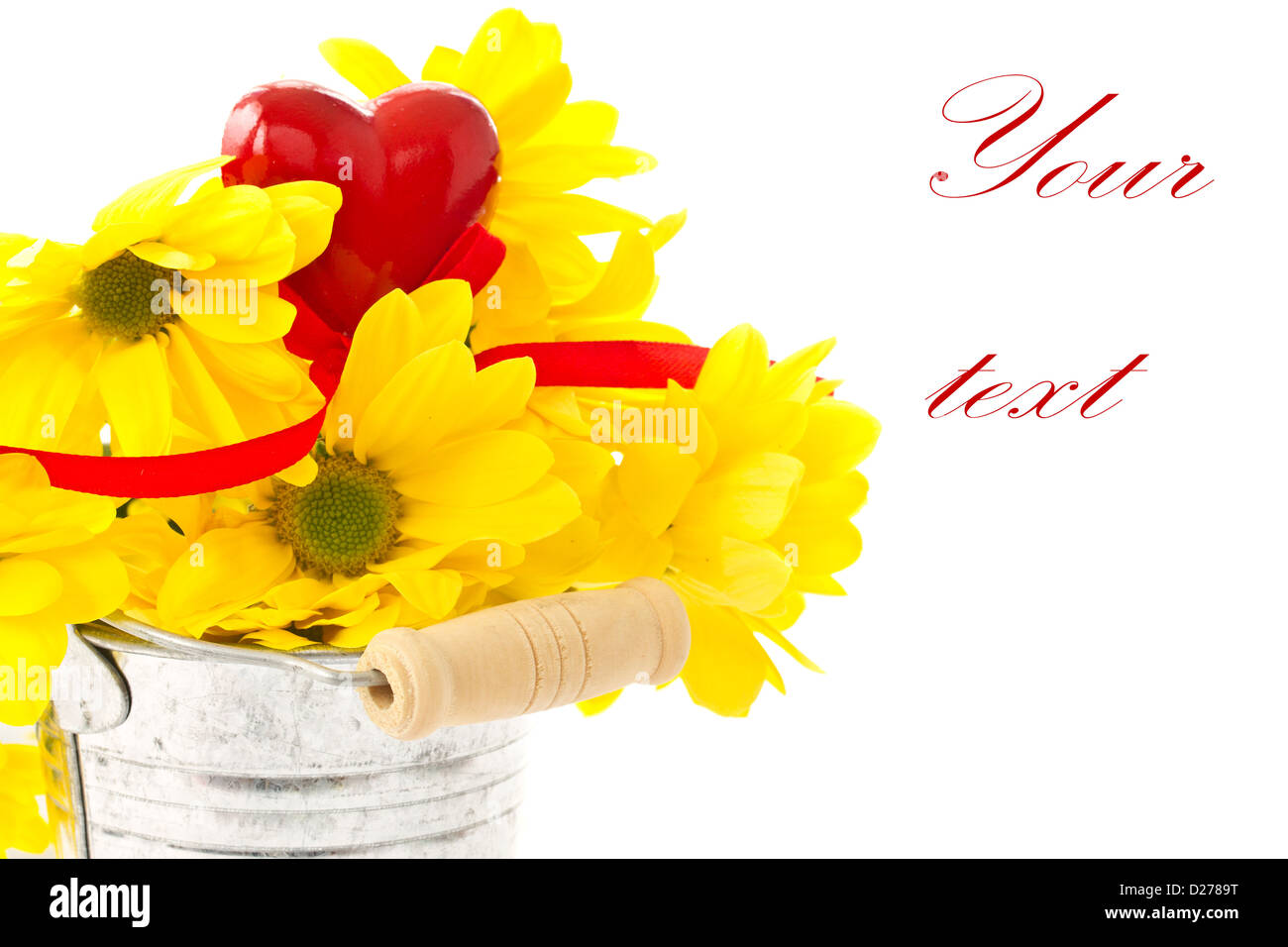 flowers in a bucket Stock Photo Alamy