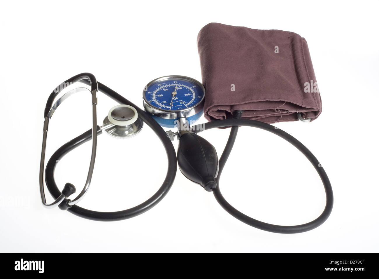 Medical Manometer And Stethoscope Stock Photo Alamy