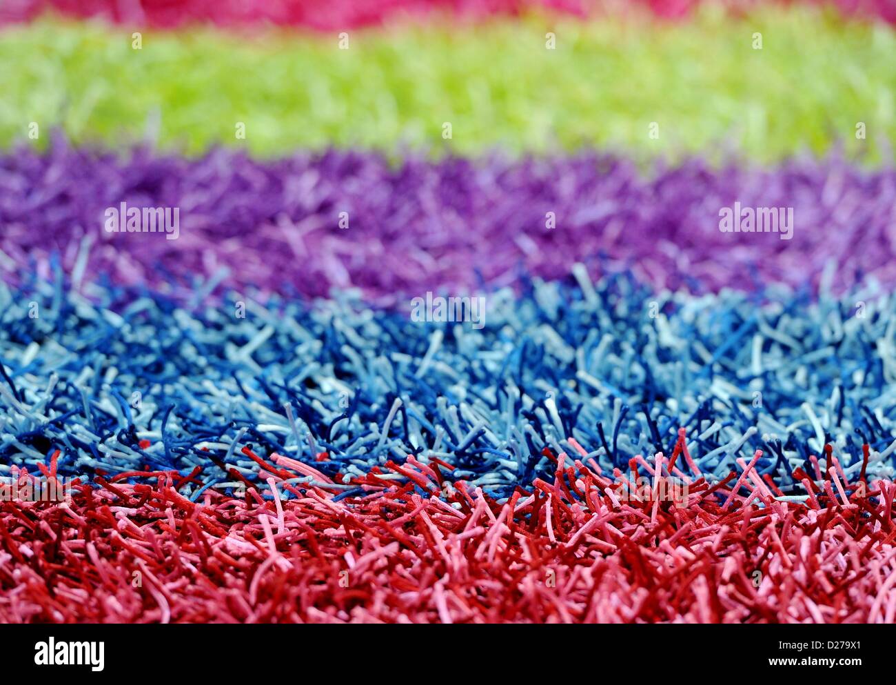 Coloured carpeting. Photo Frank May Stock Photo Alamy