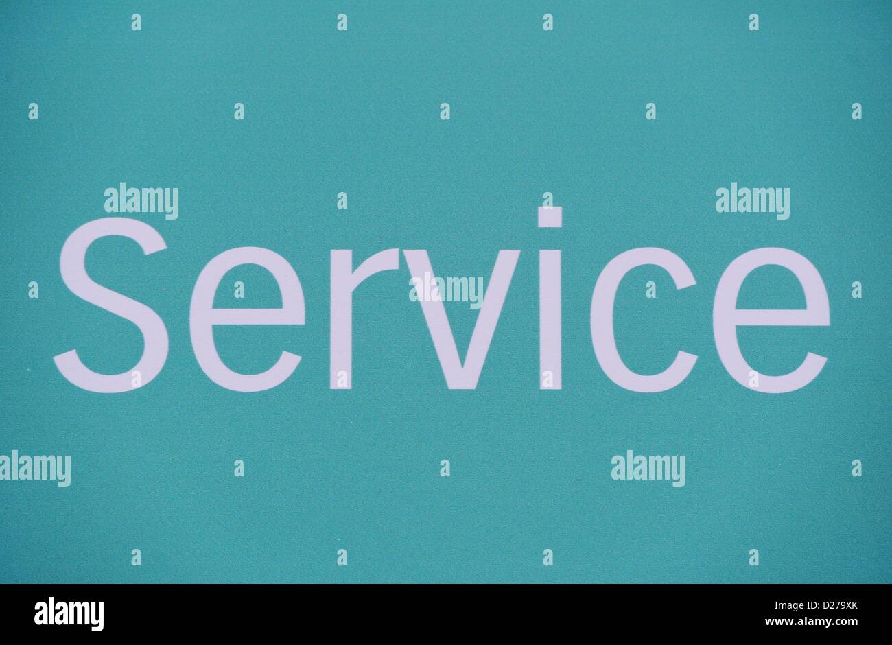 Sign for service. Photo: Frank May Stock Photo