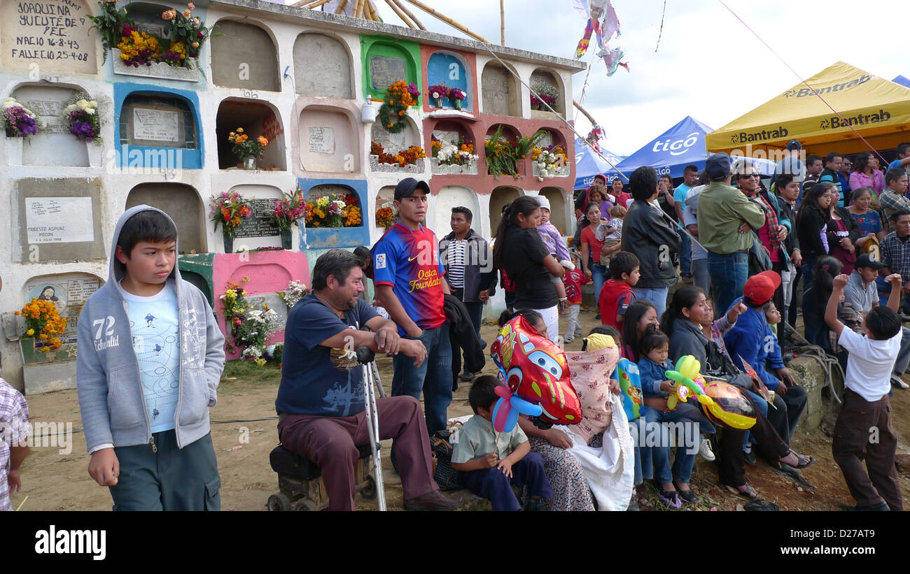Guatemala Day of the Dead celebrations in Santiago Sacatepequez Stock