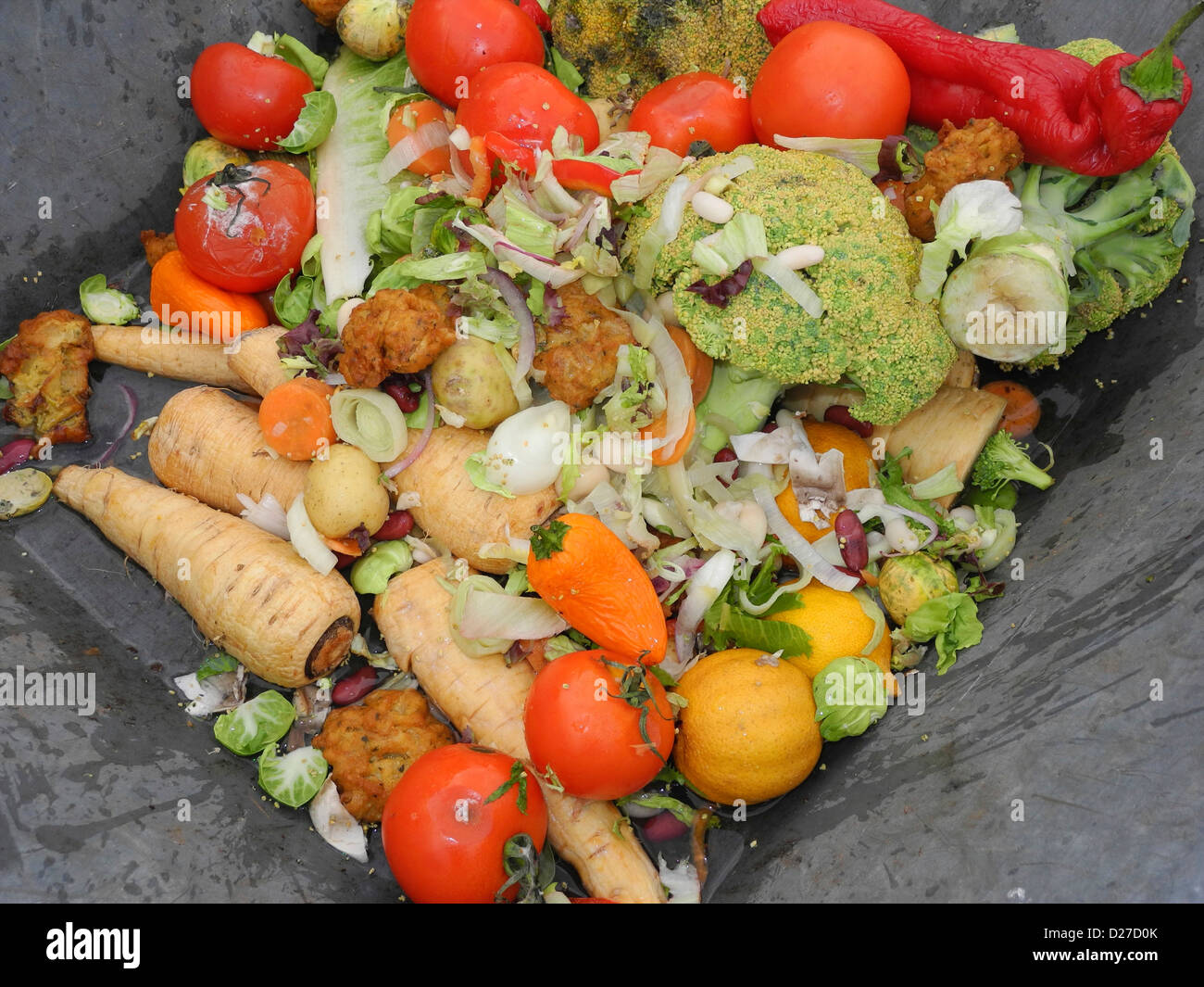 Waste food wasted food unused foodstuff Stock Photo Alamy
