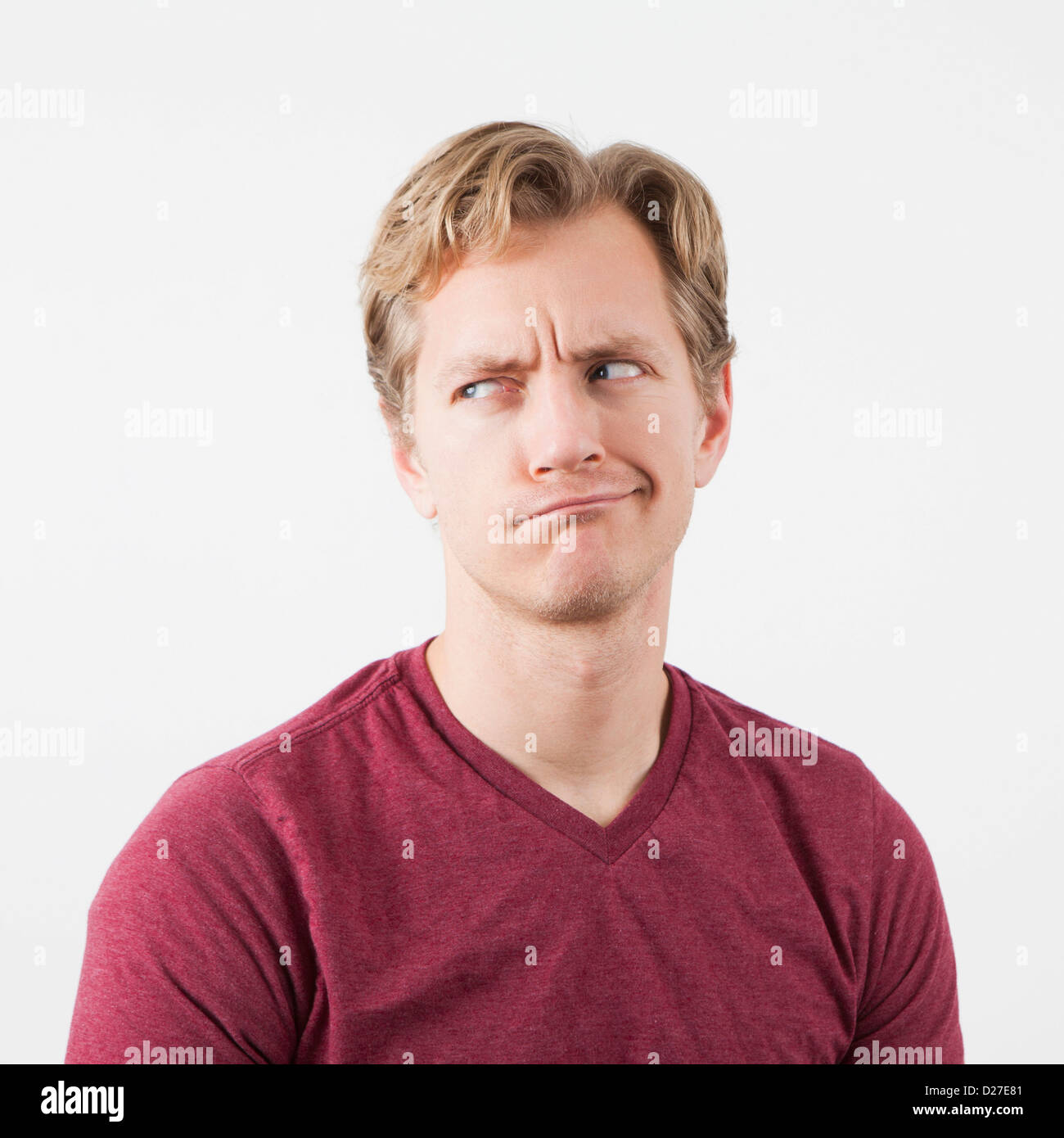 Portrait of man looking away Stock Photo