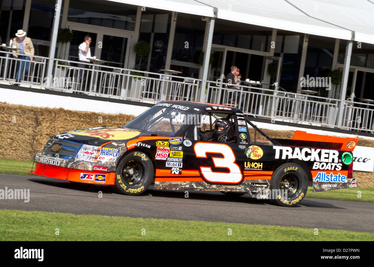 2011 Chevrolet Silverado with driver Ty Dillon at the 2012 Goodwood Festival of Speed, Sussex, UK. Stock Photo