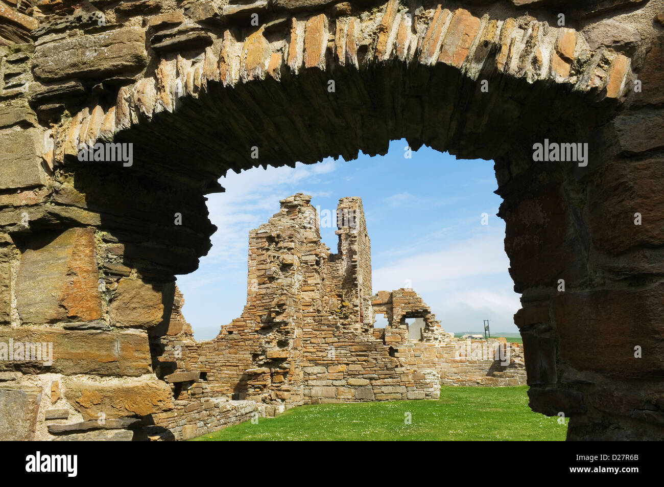 The ruins of Earl's Palace, Birsay, Orkney Islands, Scotland. Stock Photo
