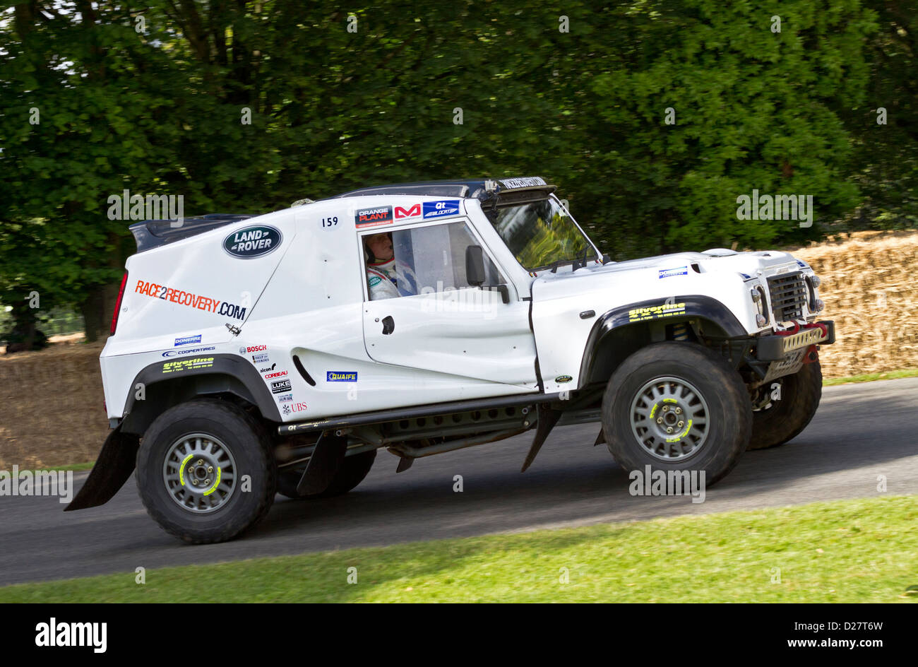 2012 Land Rover Qt Wildcat 500DKR rally raid vehicle at the Goodwood Festival of Speed, Sussex, UK. Stock Photo