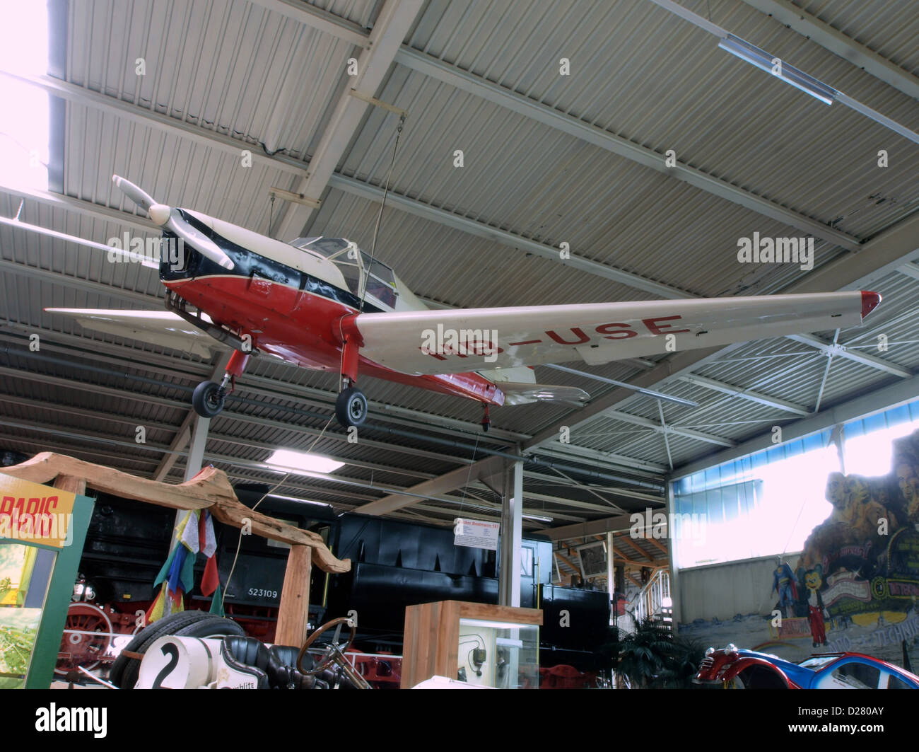 Auto Technic Museum Sinsheim Zlin Z 381 Bestmann Hb Use Stock Photo Alamy
