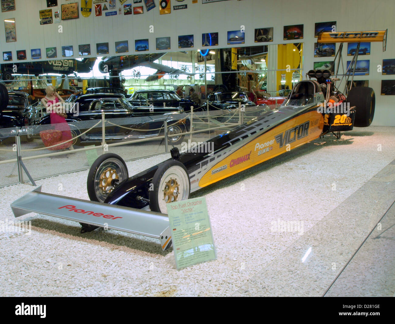 Auto & Technic museum Sinsheim.2001 Hadman Chassis, Top Fuel Dragster 'Victor' Stock Photo