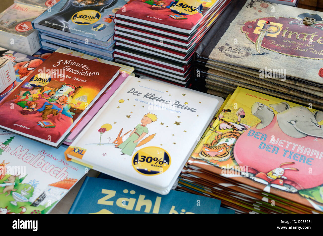 A display of Swiss children's books Stock Photo Alamy