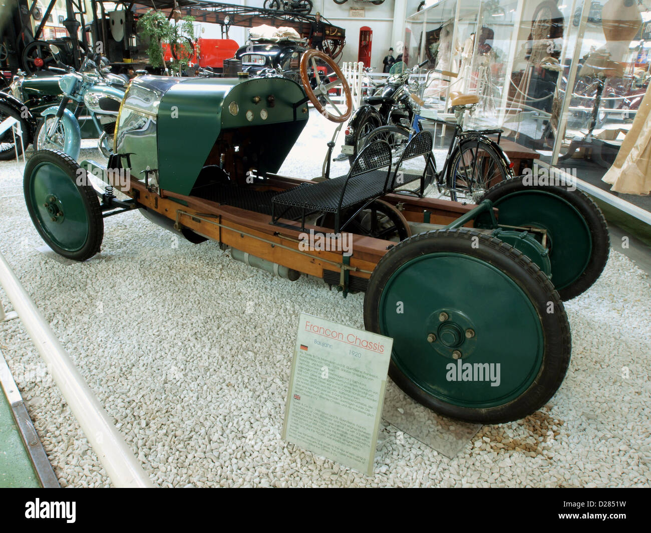 The 1920 Francon Chassis, displayed at the Auto & Technic Museum in ...