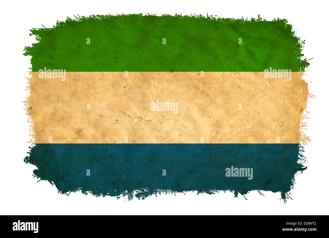 Sierra Leone grunge flag Stock Photo - Alamy
