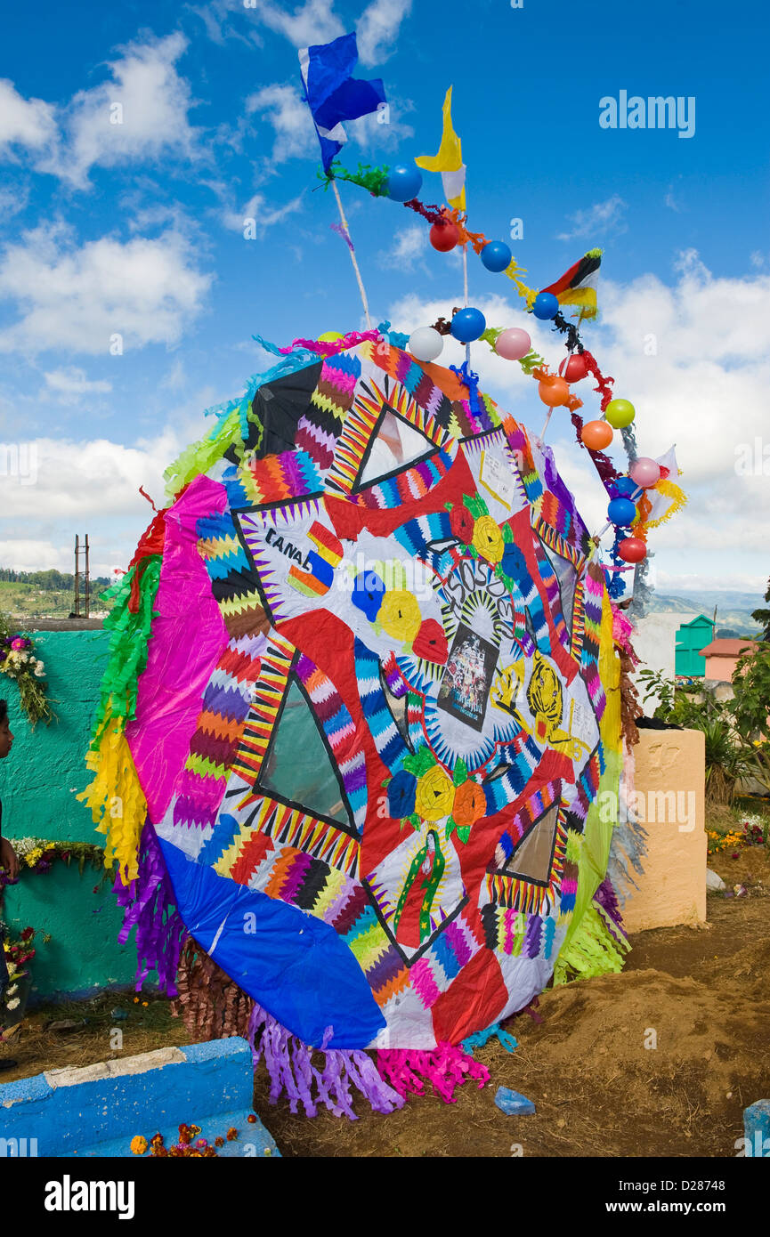 Guatemala kite festival day of the dead hires stock photography and